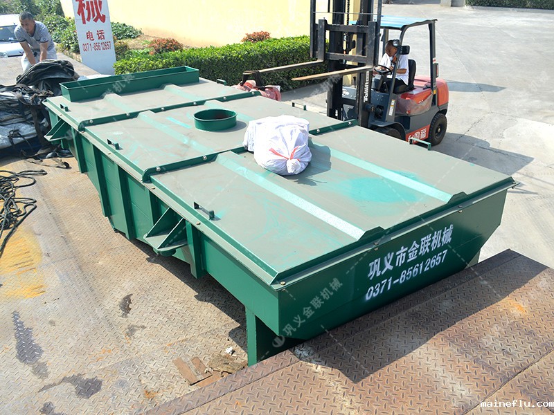 澳门点点注册地址,直线振动筛发往广东肇庆干粉沙浆