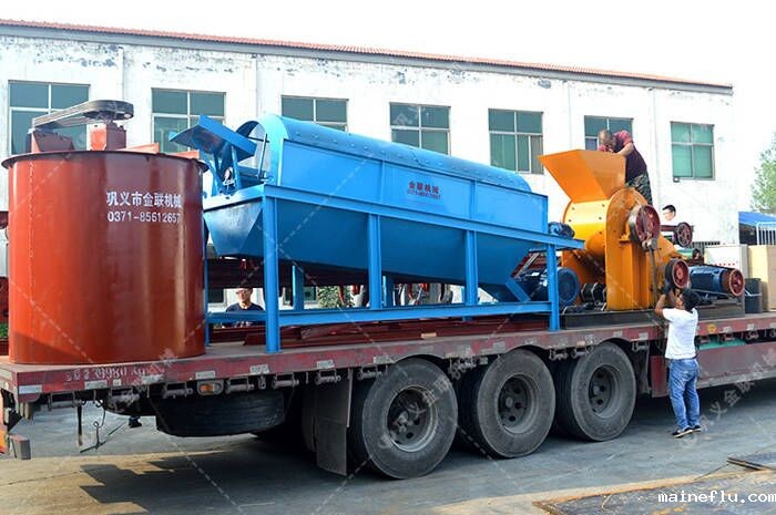 滚筒筛_滚筒筛沙机价格,滚筒筛分机厂家,无轴滚筒筛规格型号/图纸图片